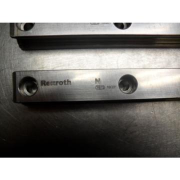 qty 2 - Rexroth 7873 16Q01 Linear Bearings Rail Guild 206MM long x 23MM wide