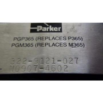 Parker 322-9121-027 Commercial Hydraulic Pump | PGP 365 | New