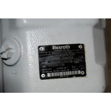 REXROTH AXIAL PISTON pumps LA10V045DFR/52R 3600 PSI REXROTH  R902401112/001 Origin