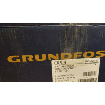 GRUNDFOS 96084233 CR5-4 CR54 A-FGJ-A-E-HQQE AFGJAEHQQE PUMP - PUMP END ONLY