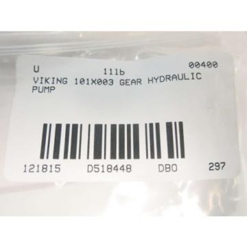 VIKING 101X003 HYDRAULIC GEAR PUMP D518448