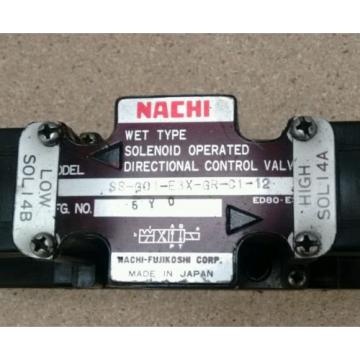 NACHI SOLENOID HYDRAULIC VALVE SS-G01-E3X-GR-C1-12