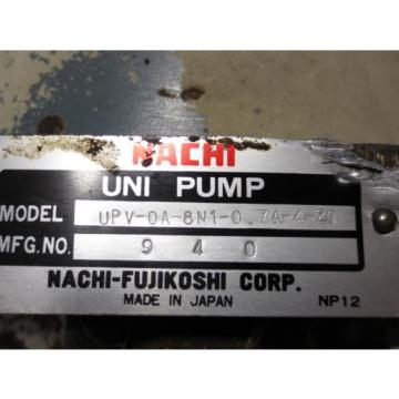 NACHI HYDRAULIC OIL PUMP MOTOR LTIS85-NR UPV-0A-8N1-07A-4-20 PVS-0B-8N1-20