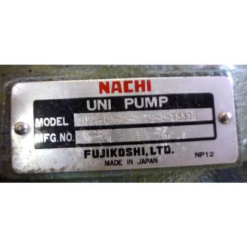 SHOWA VDRU-1A-40BHX 293 Hydraulic Power Unit NACHI USV-0A-A3-075-4-1830B Pump