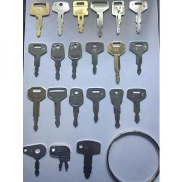 Plant Hire Key Set - 21 Keys - JCB, Lucas, Komatsu, Kubota &amp; more *FREE POSTAGE*