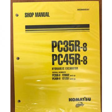 Komatsu Service PC35R-8, PC45R-8 Shop Manual NEW