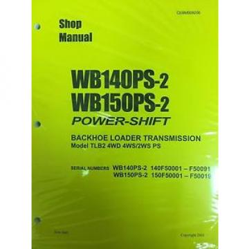 Komatsu Service WB140PS-2, WB150PS-2 Backhoe Manual