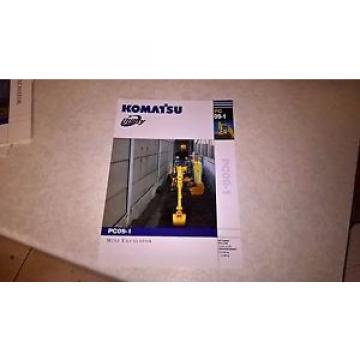 komatsu pc09 - 1 excavator sale brochure