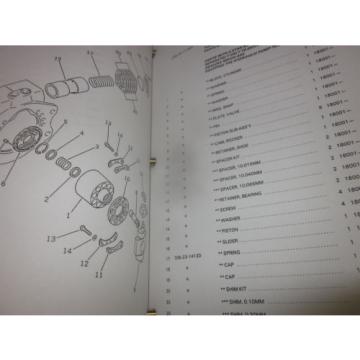 Komatsu PC120-3 Hydraulic Excavator Parts Book Manual