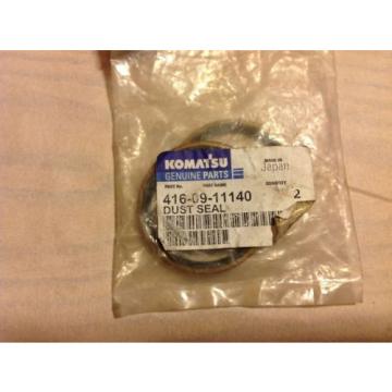 GENUINE KOMATSU PARTS 416-09-11140 DUST SEAL, 4160911140, NIB, N.O.S, SET OF 2!!