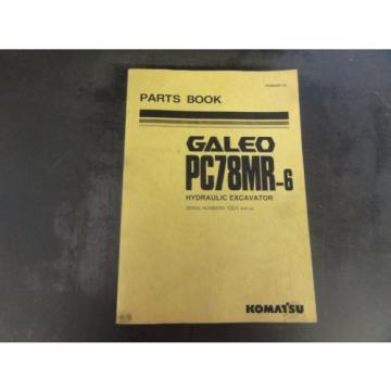 Komatsu PC78MR-6 Hydraulic Excavator Parts Book