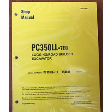 Komatsu Service PC350LL-7E0 Shop Repair Manual NEW