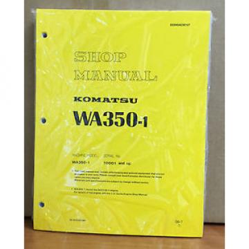 Komatsu WA350-1 Wheel Loader Shop Service Repair Manual