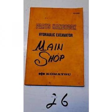 Komatsu EXCAVATOR PARTS HAND BOOK  REFERENCE PEPH0003