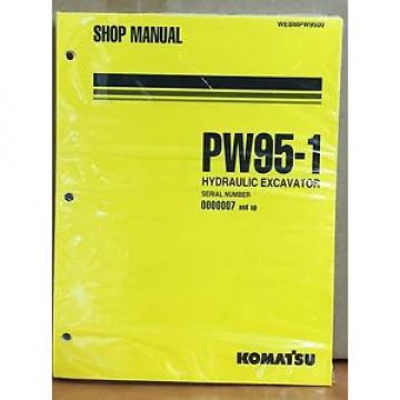 Komatsu Service PW95-1 Excavator Shop Manual NEW REPAIR