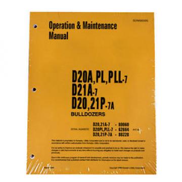 Komatsu D20A,PL,PLL Dozer Operation &amp; Maintenance Manual