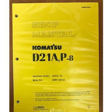 Komatsu Service D21A-8, D21P-8 Shop Manual Dozer Workshop Repair Book