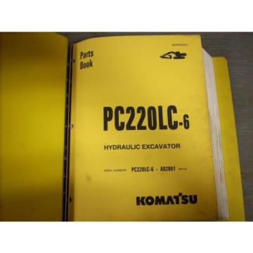 Komatsu Parts Book PC220LC-6 Hydraulic Excavator