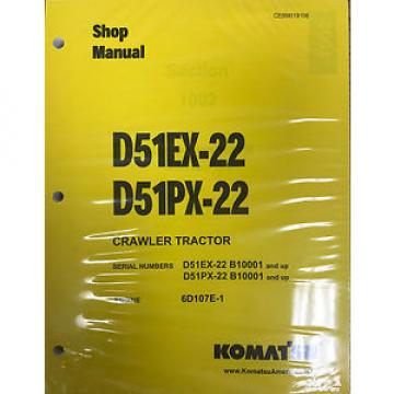 Komatsu D51EX-22 D51PX-22 Dozer Service Repair Shop Manual