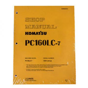 Komatsu Service PC160LC-7 Shop Repair Manual NEW