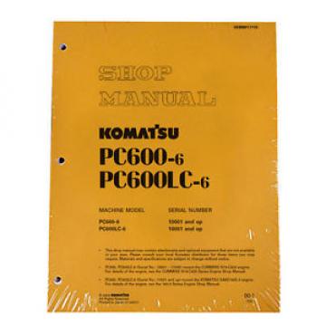 Komatsu Service PC600-6, PC600LC-6 Service Repair Manual