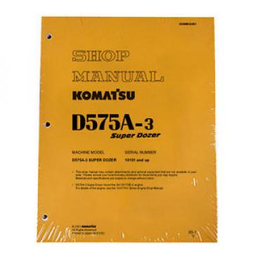 Komatsu D575A-3 Dozer Service Repair Workshop Printed Manual