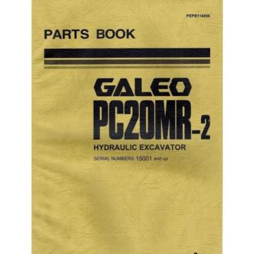 KOMATSU GALEO PC20MR-2 HYDRAULIC EXCAVATOR  MANUAL &#034;NEW&#034; PEPB114000