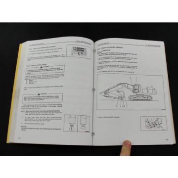 Komatsu excavator operators owner users manual PC300LC-6 PC300HD-6 CEAM3006C1