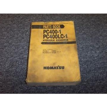 Komatsu PC400-1 PC400LC-1 Hydraulic Excavator Original Parts Catalog Manual Book