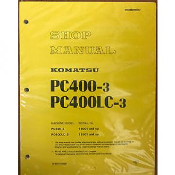 KOMATSU PC400-3 Excavator Crawler Shop Repair Manual Guide Book OEM Owners