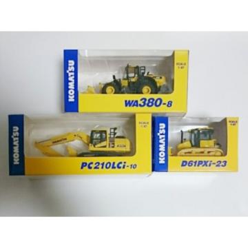 KOMATSU 1:87 / WA380-8 WHEEL LOADER / PC210LCi-10 EXCAVATOR / D61PXi-23 3set New