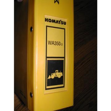 Komatsu WA350-3 PARTS MANUAL BOOK CATALOG WHEEL LOADER MJPB002502 GUIDE LIST