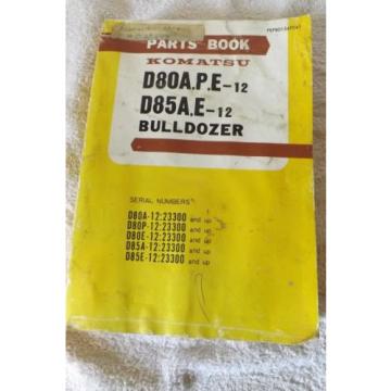 KOMATSU D80A-12 BULLDOZER Parts Manual Book Catalog spare D85AE