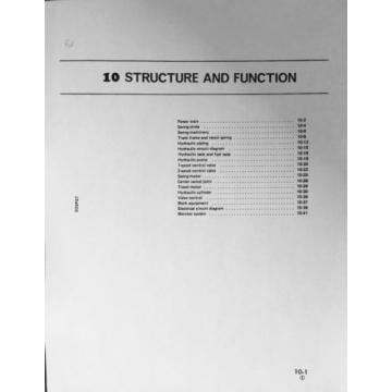 KOMATSU PC10-7 PC15-3 PC20-7 Hydraulic Excavator Service Shop Repair Manual Book