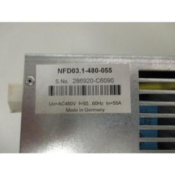 REXROTH INDRAMAT NFD031-480-055 LINE FILTER