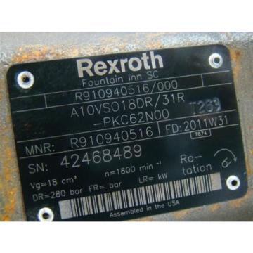 Rexroth hydraulic pumps A10VS018DR/31R R910940516