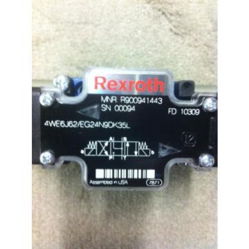 REXROTH 4WE6J62/EG24N9DK35L DIRECTIONAL SOLENOID VALVE Origin R900941443