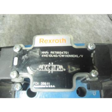 Origin REXROTH DIRECTIONAL VALVE # 4WE10U40/CW110N9DKL/V