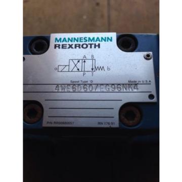 Origin MANNESMANN REXROTH 4WEH16D6X/6EG96NS2K4/D1 DIRECTIONAL VALVE 4WEH16D636EG96N