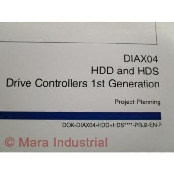 Rexroth Indramat DOK-DIAX04-HDD+HDS Project Planning Manual Pack of 10