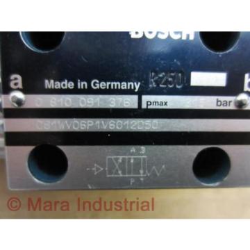 Rexroth Germany Korea Bosch 0 810 091 376 Valve 081WV06P1V6012D50 - New No Box