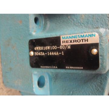 Origin REXROTH DIRECTIONAL CONTROL VALVE 4WRH16W100-60/M S043A-1444A-1