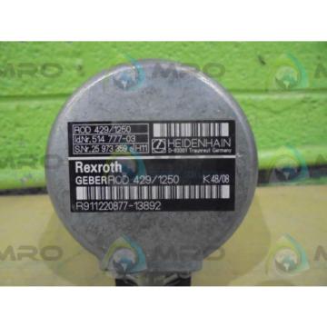 REXROTH Germany Dutch (GERBER-ROD) R911220877-13892 (429/1250) *NEW NO BOX*