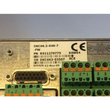 GUARANTEED REFURBBED REXROTH INDRAMAT ECO SERVO-DRIVE DKC063-040-7