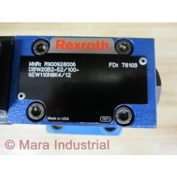 Rexroth Bosch R900928006 Valve DBW20B2-52/100-6EW110N9K4/12 - origin No Box